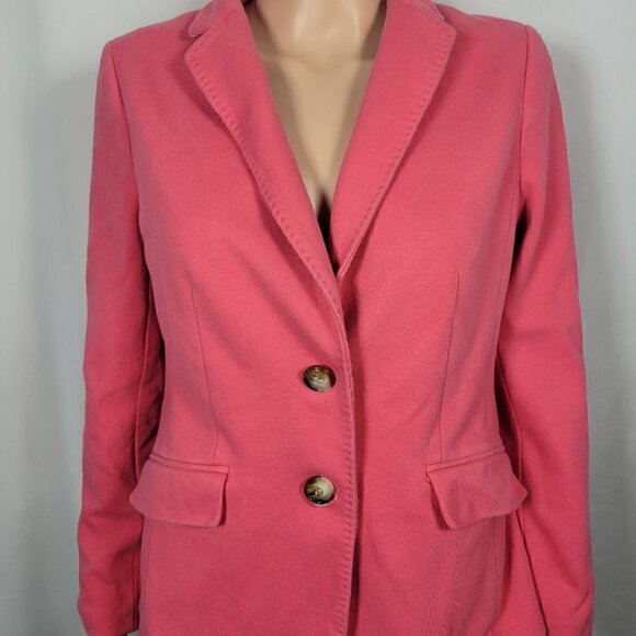 Talbots Women's Aberdeen Pink Blazer & Floral Skirt Suit Set Both Size 10 - Picture 4 of 16